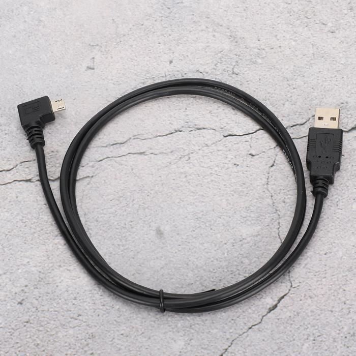 Câble Micro USB vers USB - Tomtom - C0402 - 1 m - Angle droit - Compatible Garmin Nuvi