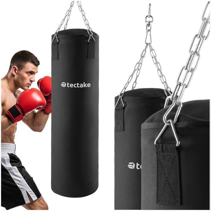 SACO DE BOXEO - TECTAKE - Saco de boxeo de 105 cm - 25 kg - Negro