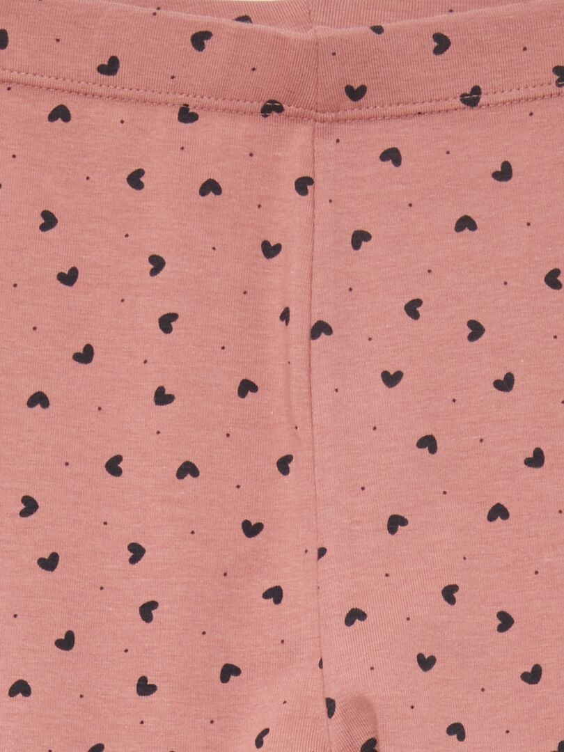 Lange legging met print - ROZE