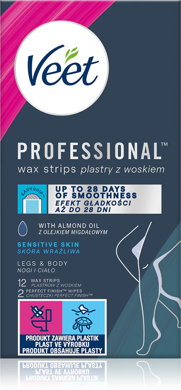 Veet Professional Sensitive Skin waxstrips voor de gevoelige huid