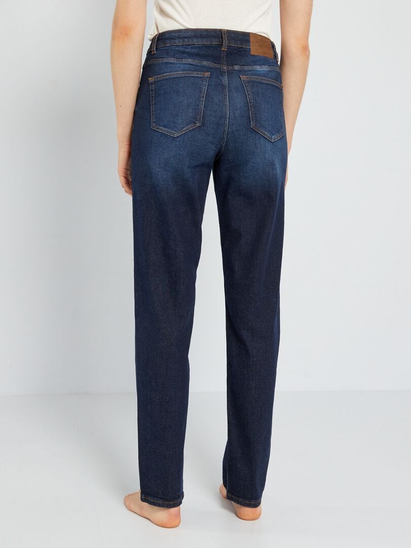Calça jeans cintura alta regular - 38/28L - AZUL