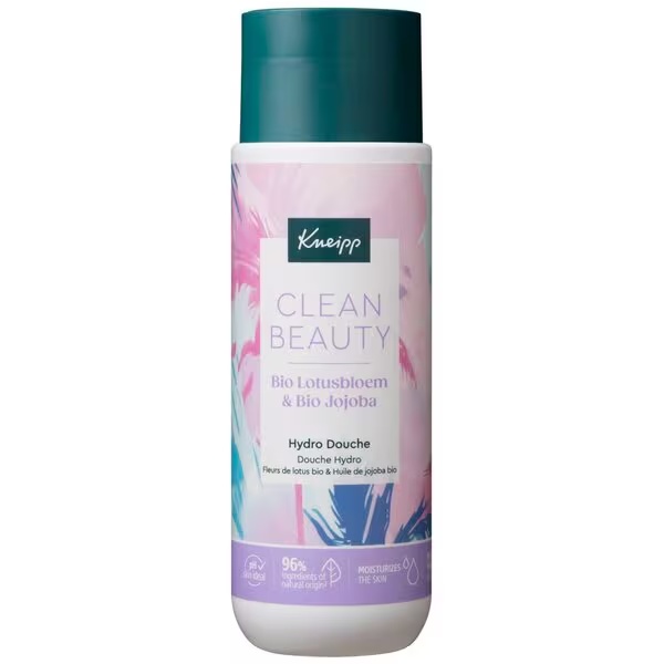 Kneipp Clean Beauty dušas želeja ar organisko lotosa ziedu un organisko jojobas ekstraktu, 200 ml - sausai ādai