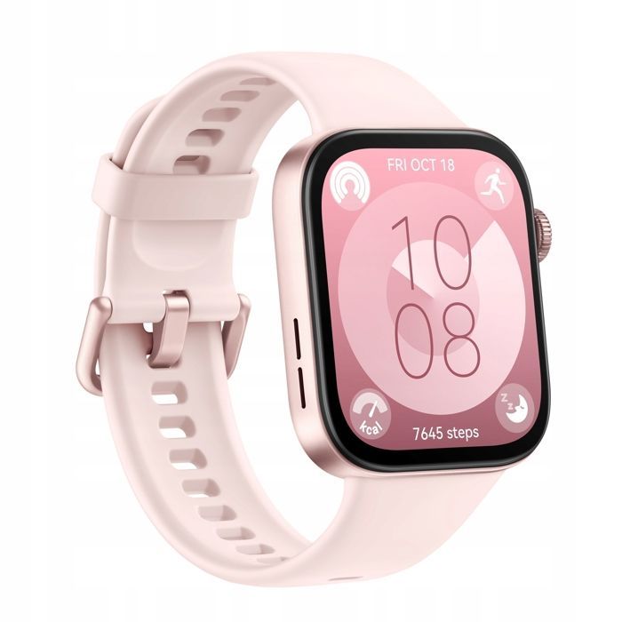 Relógio Conectado - Huawei - Watch Fit 3 - Rosa - Bluetooth - GPS - Pulsômetro