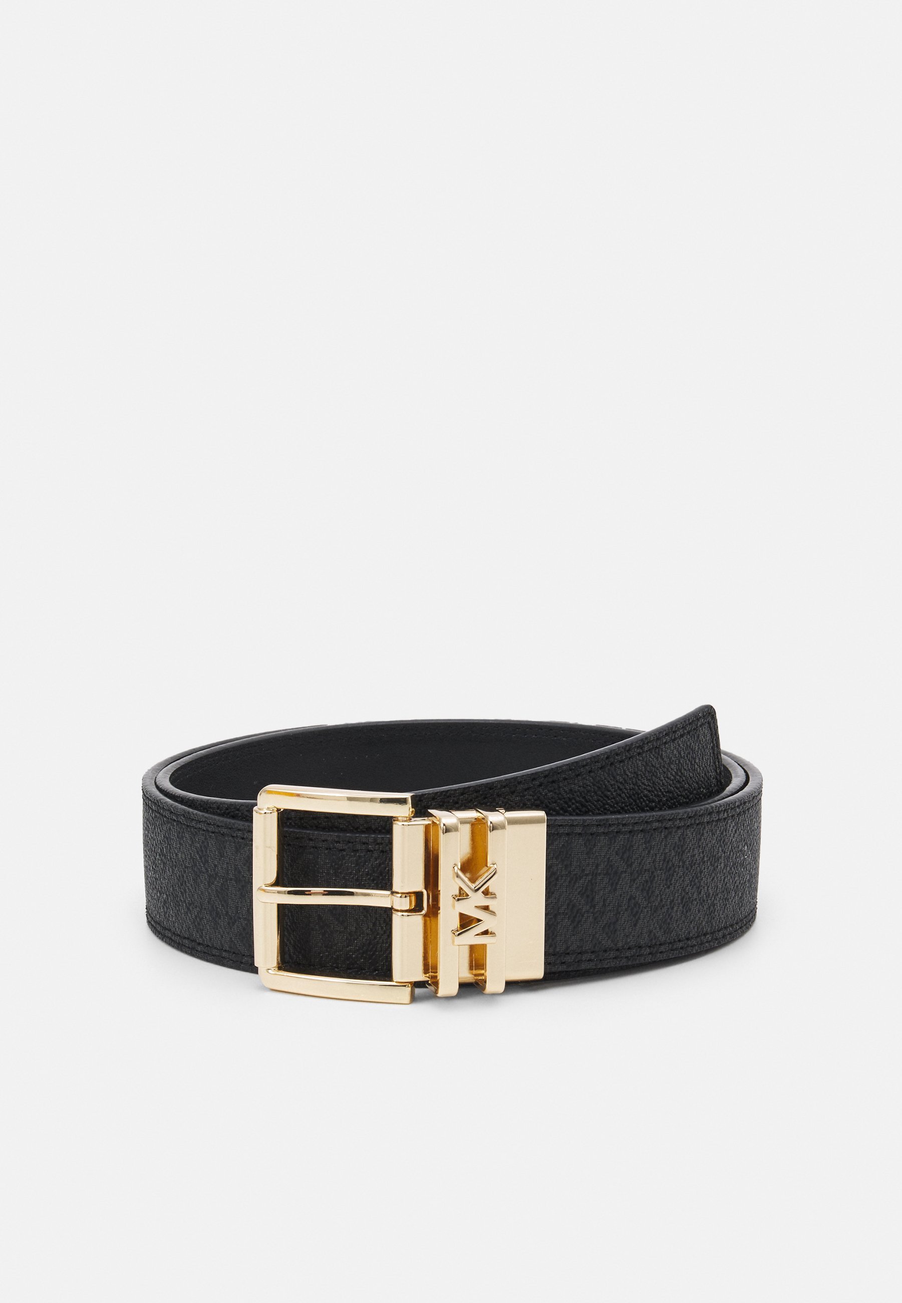 MICHAEL Michael Kors LOGO OMKEERBARE RIEM - Riem - zwart/zilver