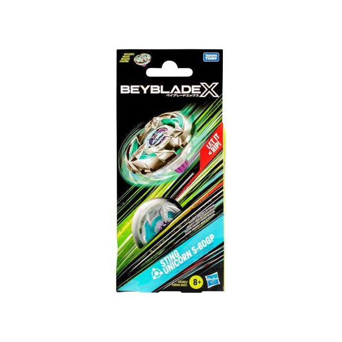 Beyblade Sting Unicorn 5-60GP Snurretop Sæt - Balanceret Snurretop + Tigerkort