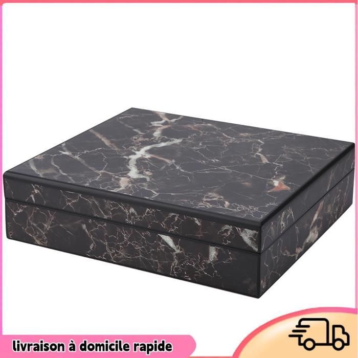 Dilwe Wooden Cigar Box, Vintage Humidor Cigar Box, Mini Wooden Cigarette Box, Pipe Item Case, Marble