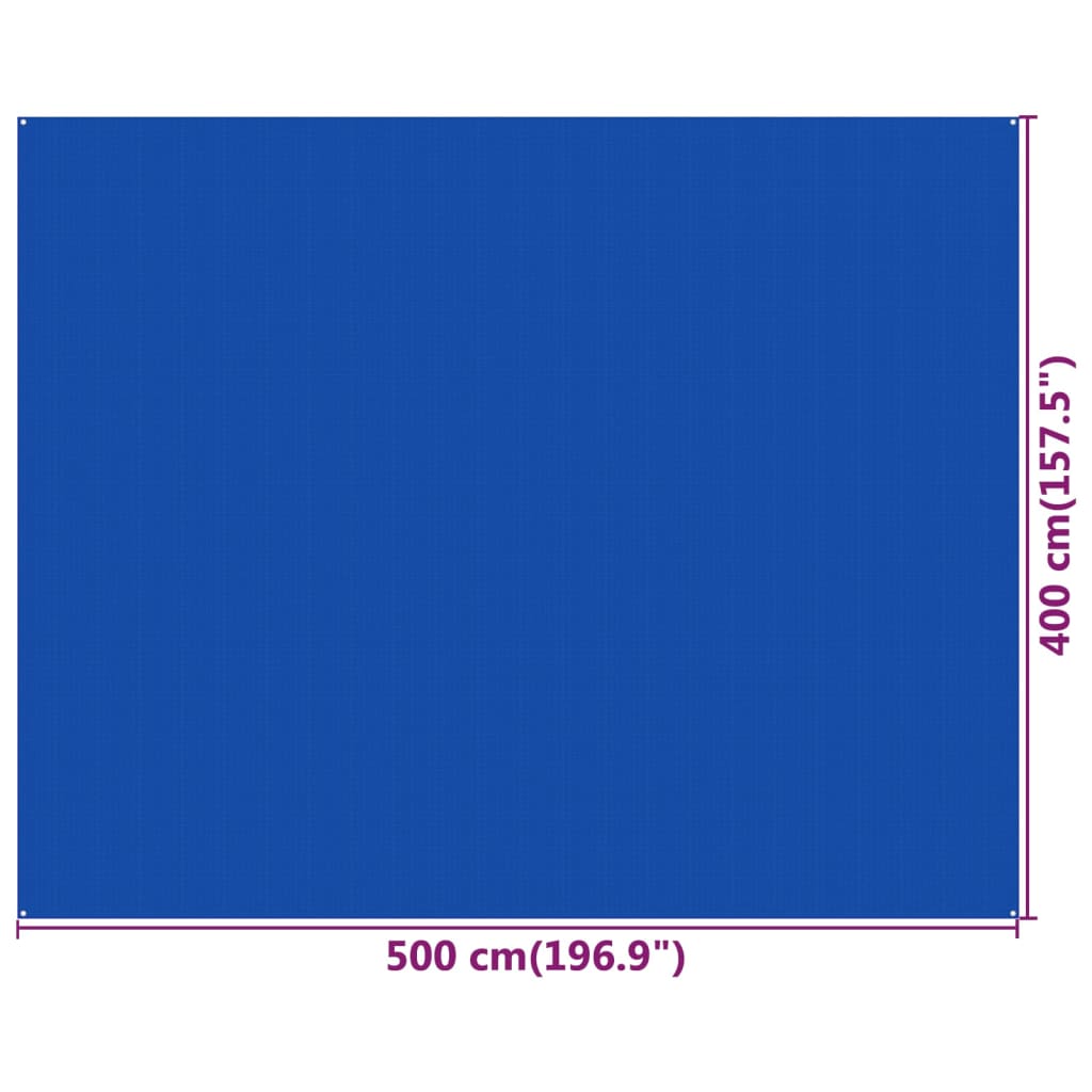 Vidaxl HDPE telts paklājiņš 400x500 cm