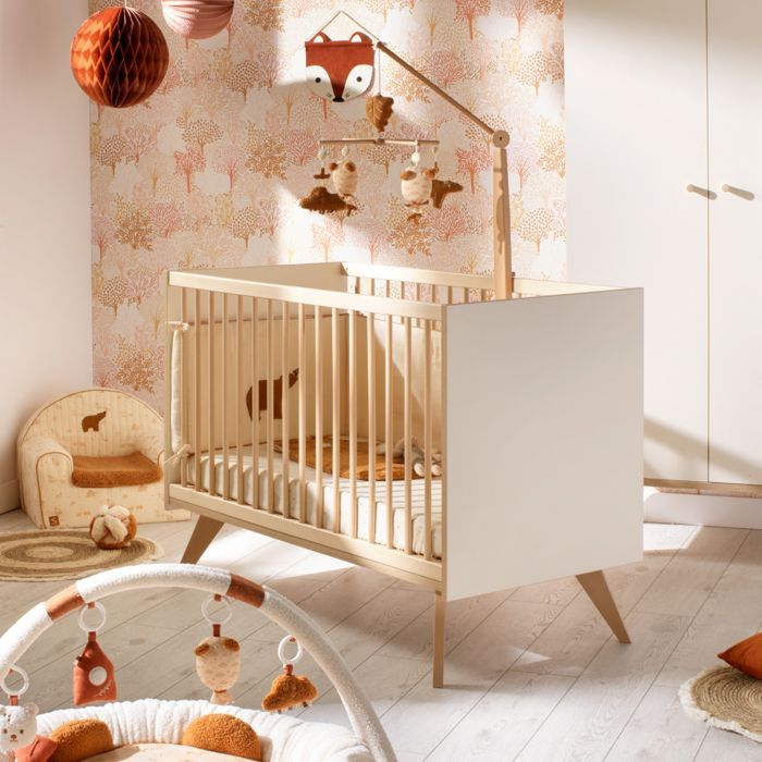 Chambre bébé complète Camille, Lit 120x60 et Commode à langer - CAMILLE