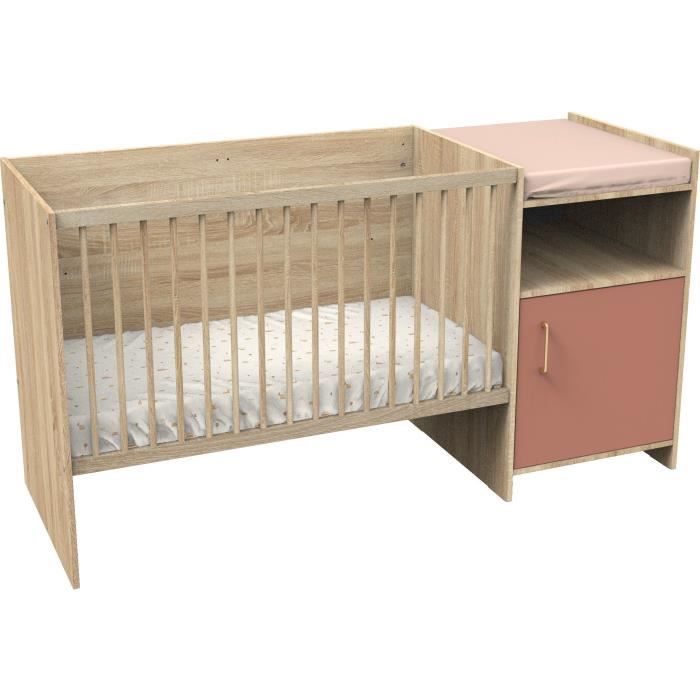 Cama convertible - 120 x 60 cm - Se convierte a 90 x 190 cm - CHARLIE - SAUTHON - Terracota