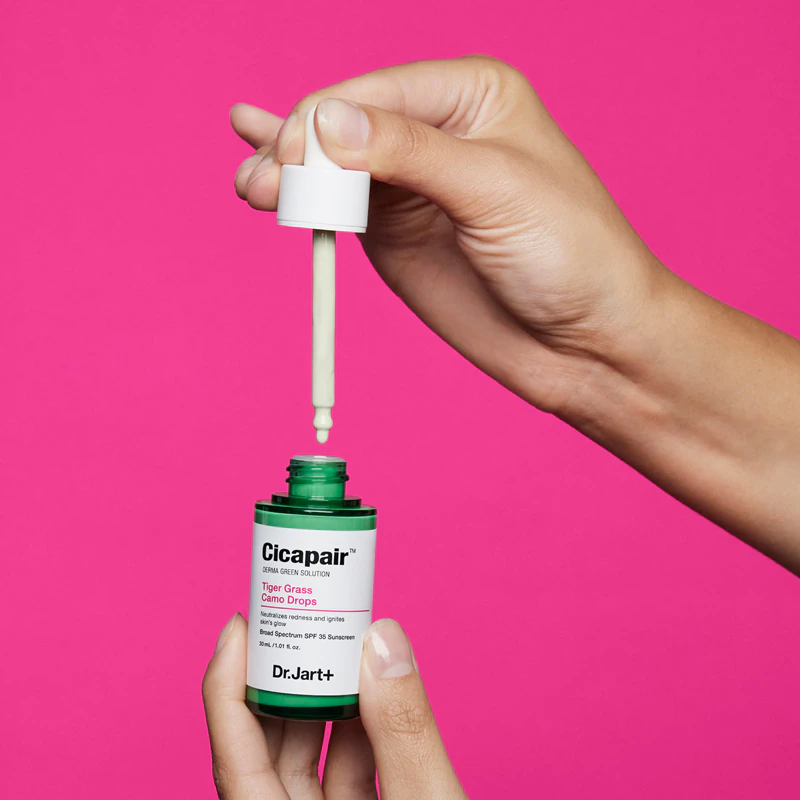 Dr. Jart+ Cicapair™ Tiger Grass Camo Drops SPF 35 lekki fluid tonujący
