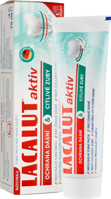 Lacalut Aktiv dantų pasta, apsauganti dantis ir dantenas