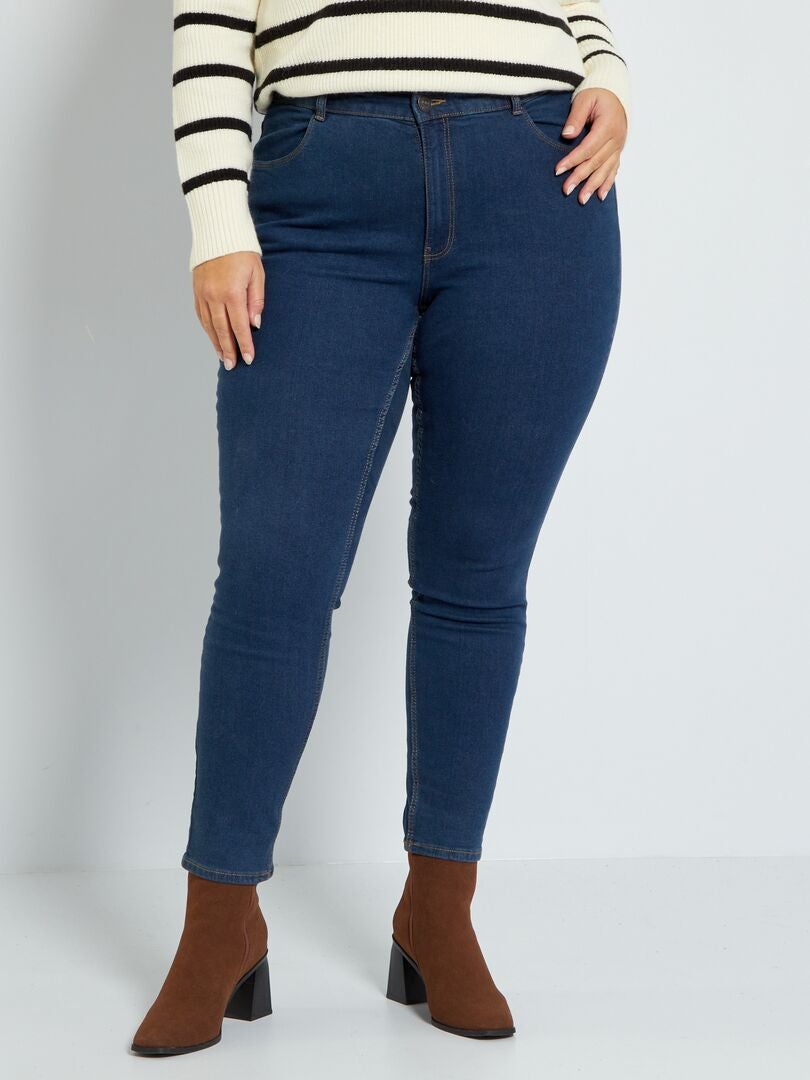 Pantalones vaqueros ajustados elásticos - 30L - AZUL