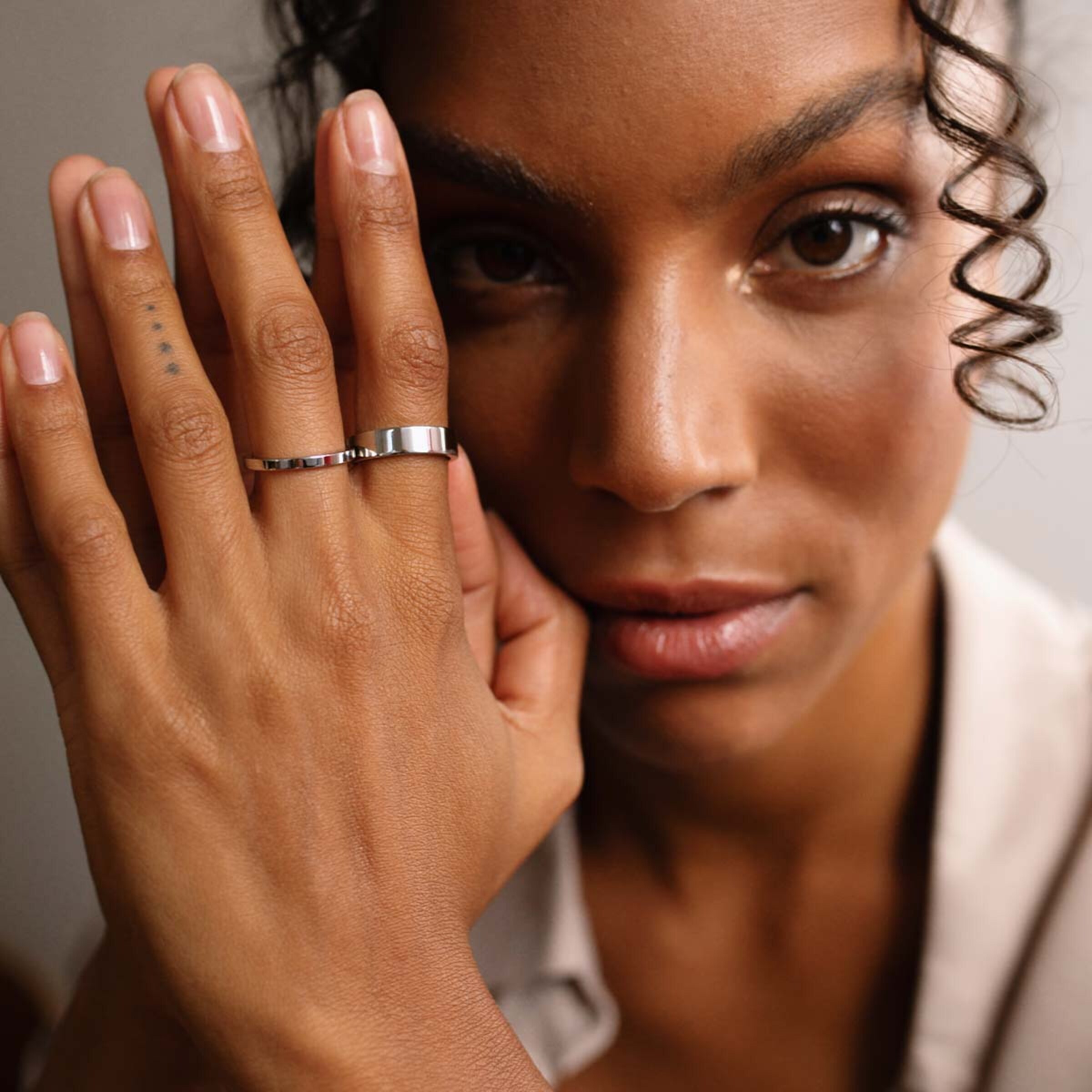 Bague en argent audacieuse
