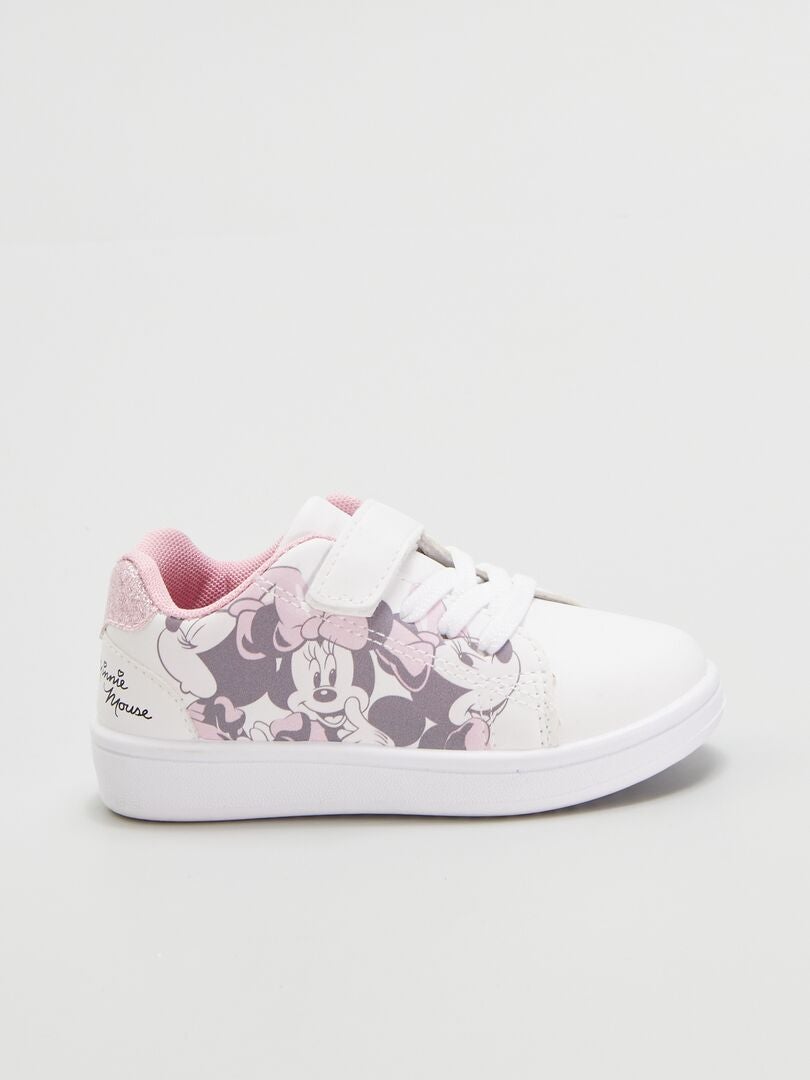 Minnie Mouse sneakers met klittenbandsluiting - WIT