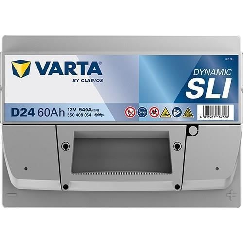 Batería para coche VARTA D24 (+ derecha) 12V 60AH 540A