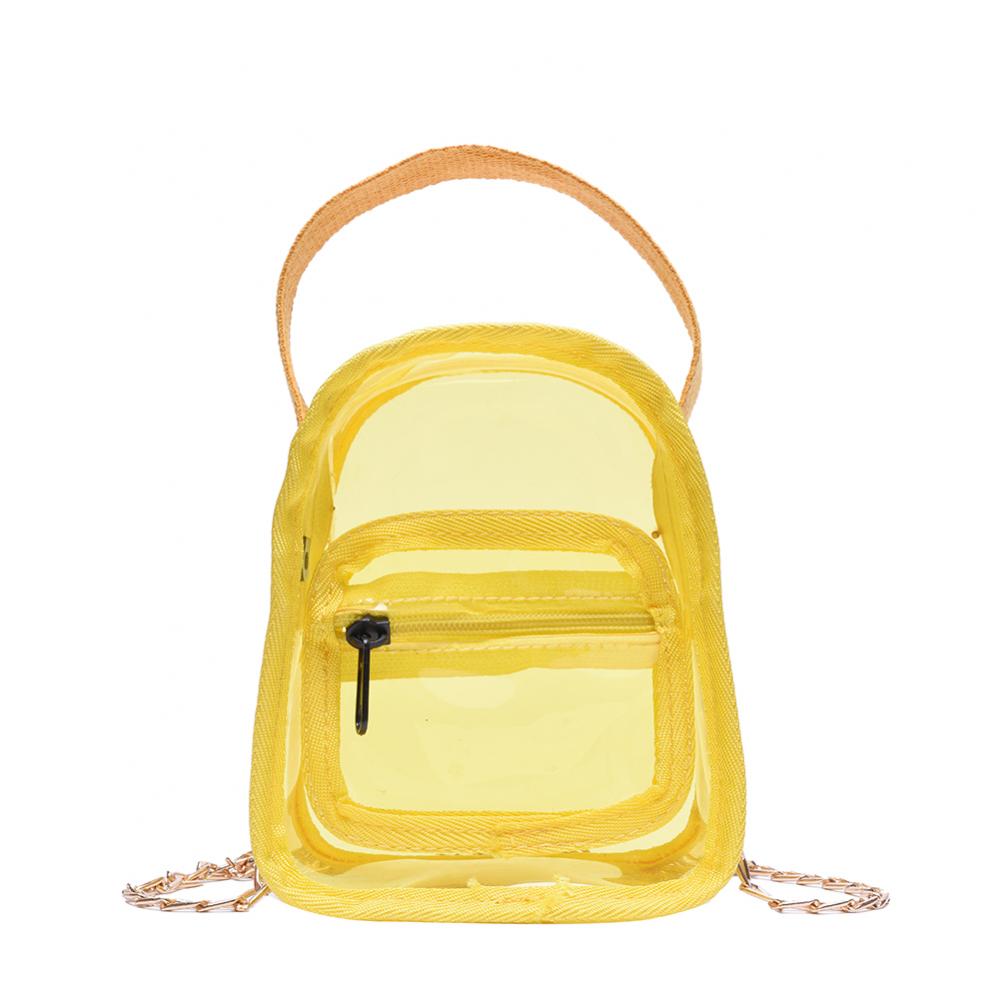 Pochette transparente en gelée pour femme, idéale pour le shopping, les virées shopping décontractées, les voyages et la plage.