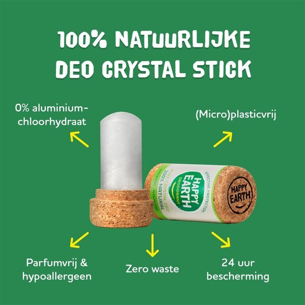 Happy Earth 100% prírodný dezodorant bez zápachu s čistými kryštálmi<br>90g