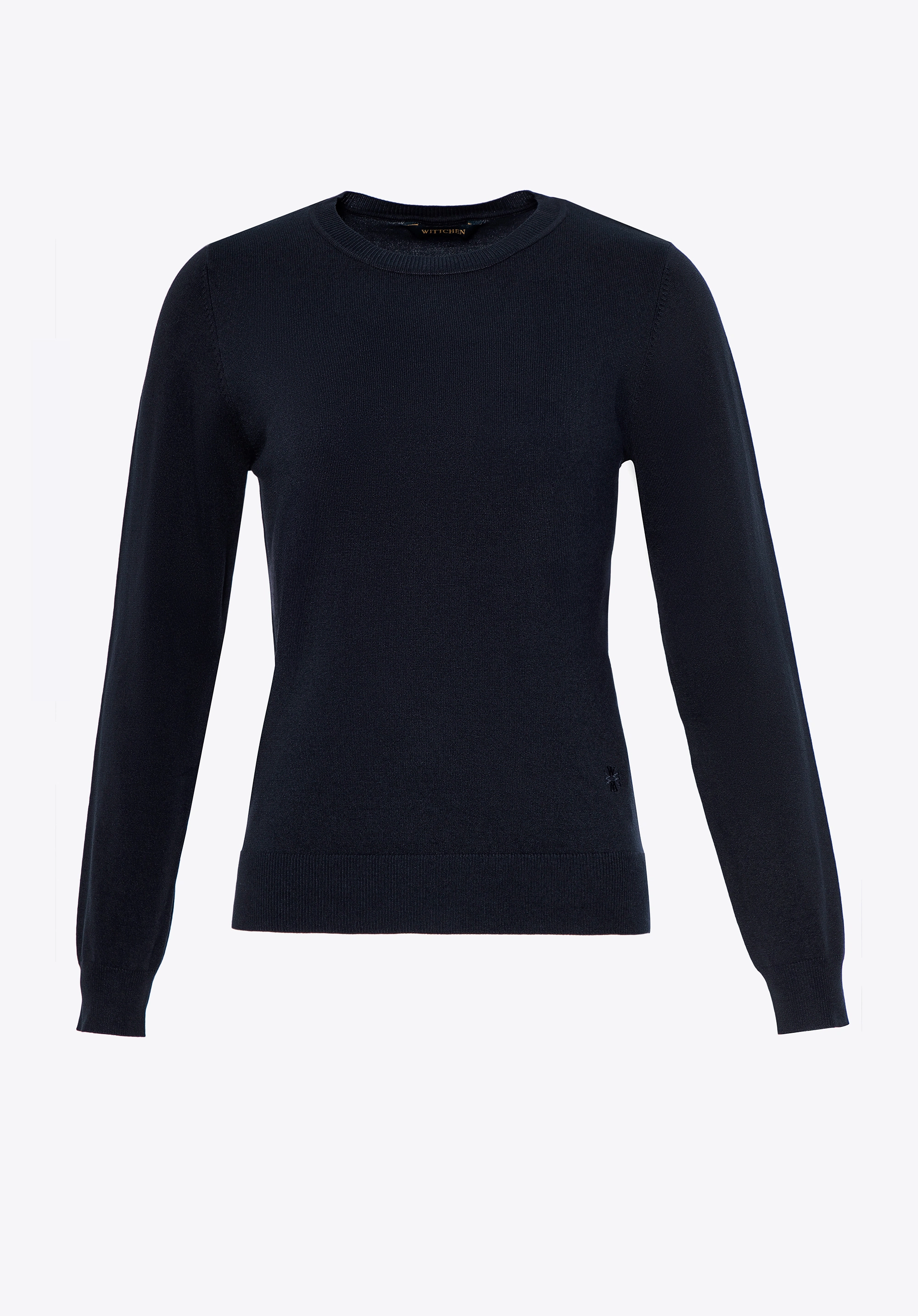 Sweter damski klasyczny granatowy