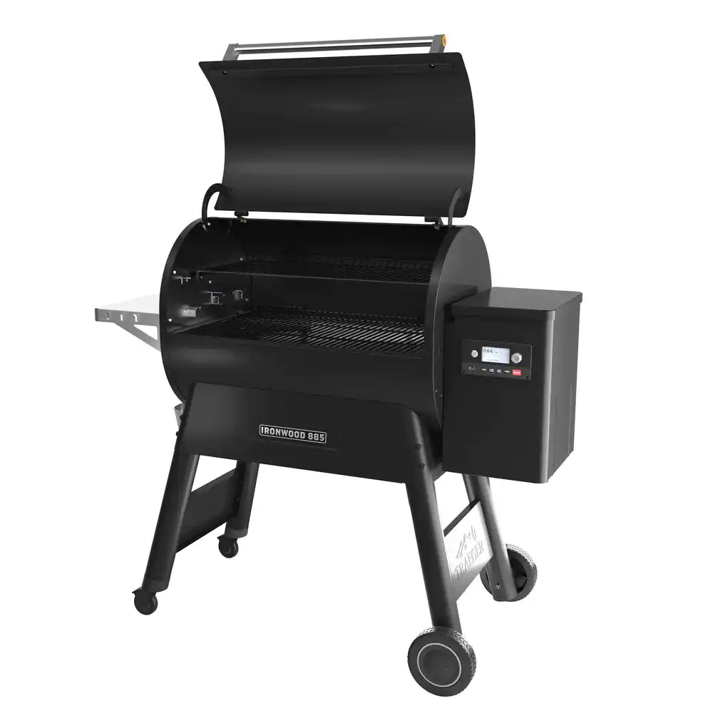 Ironwood 885 Wifi pelletgrill en -smoker in zwart