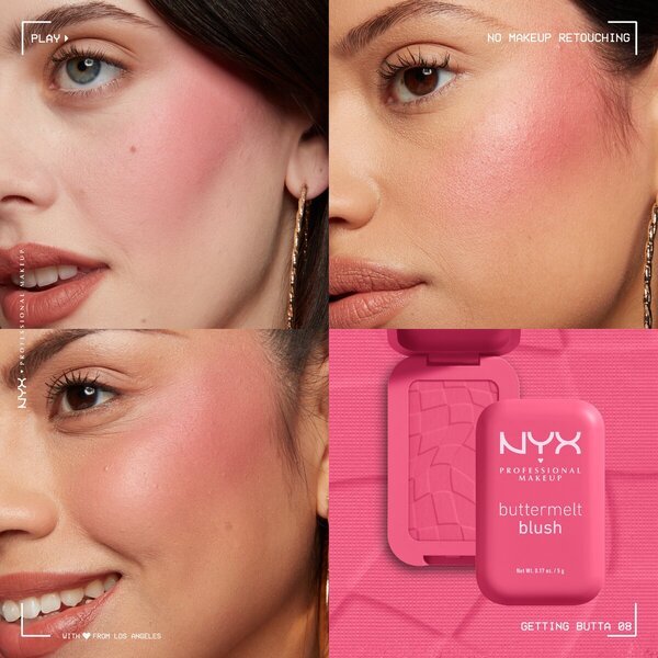 NYX Professional Makeup 08 Getting Butta Buttermelt rumenilo 5g