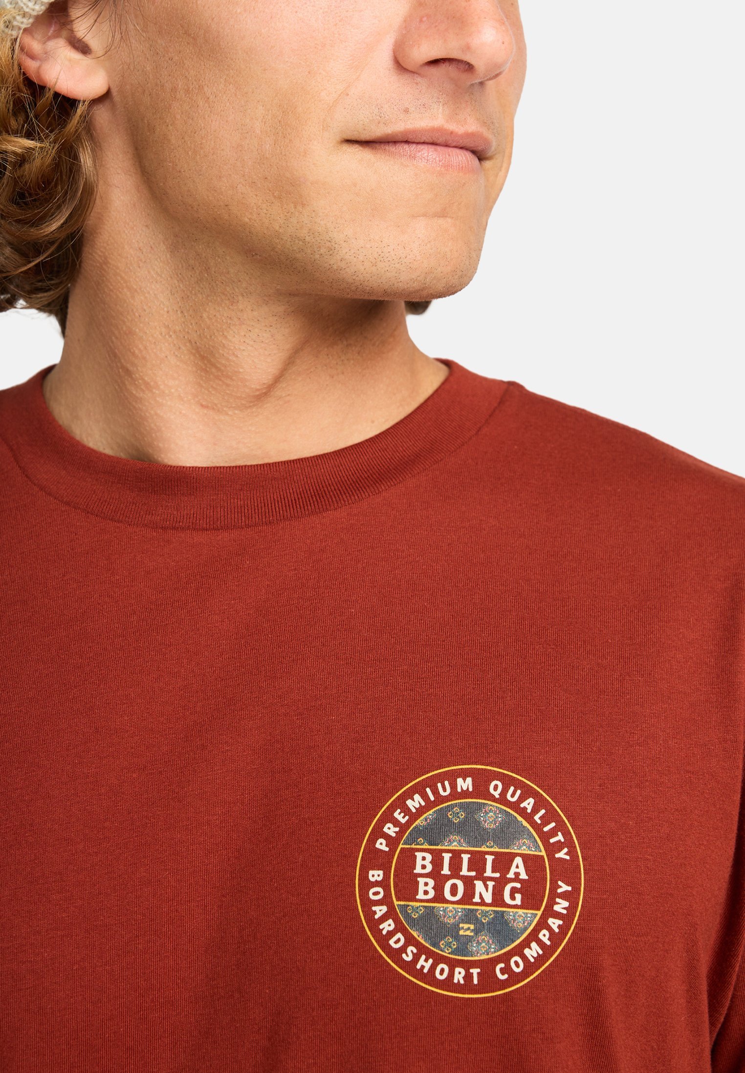 Billabong ROTOR FILL - Bedrukt T-shirt - baksteen