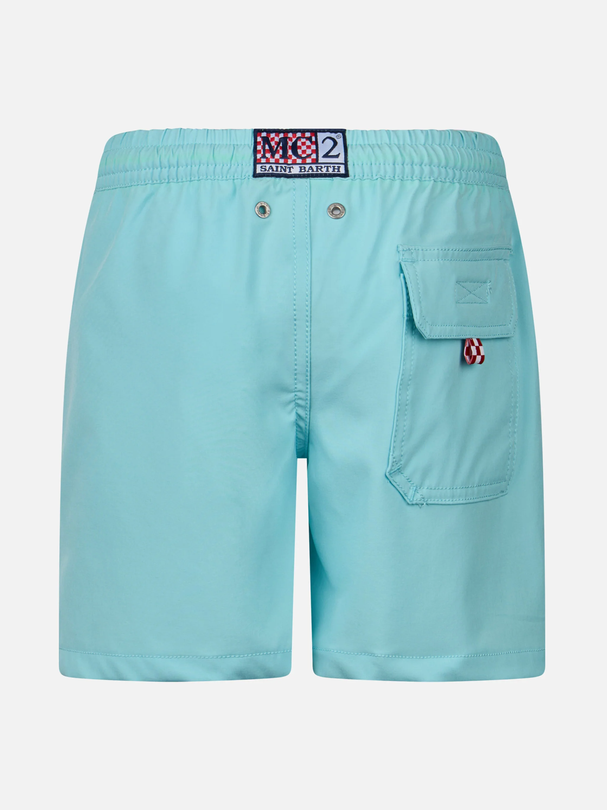 King of the Beach Comfort geborduurd zwempak voor jongens