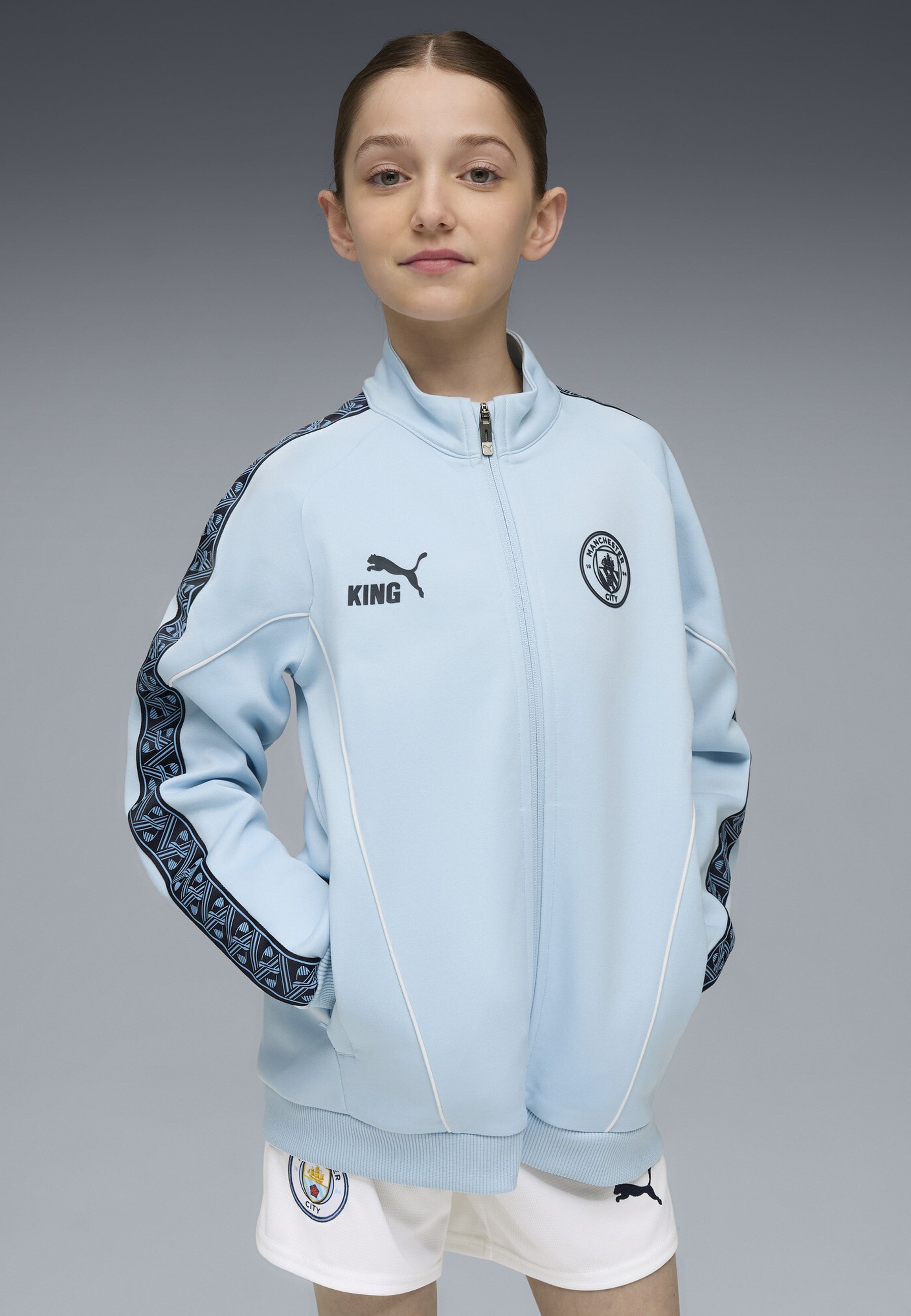 Puma MANCHESTER CITY KING ANTHEM - Clubkleding - zilverblauw diepblauw
