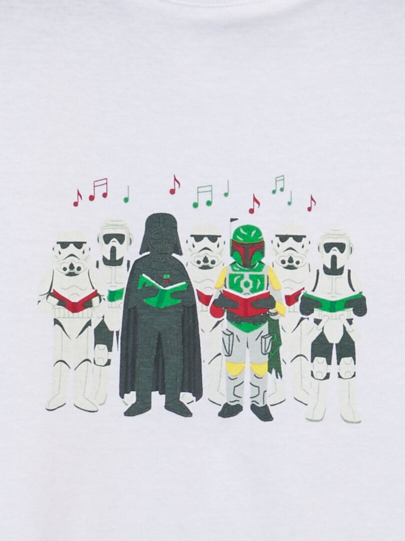 Koszulka świąteczna „Star Wars” – BIAŁA