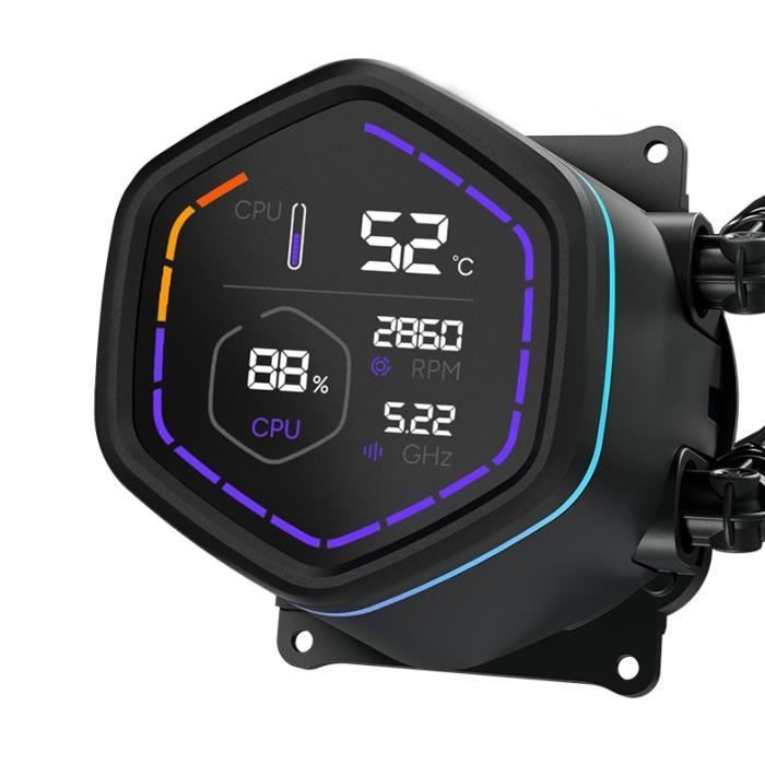 COOLER MASTER - MasterLiquid Core Nex Digital 360 Black ARGB - MLX-D36M-A18PA-RD - Watercooling - Ventilateur Ø 120 mm