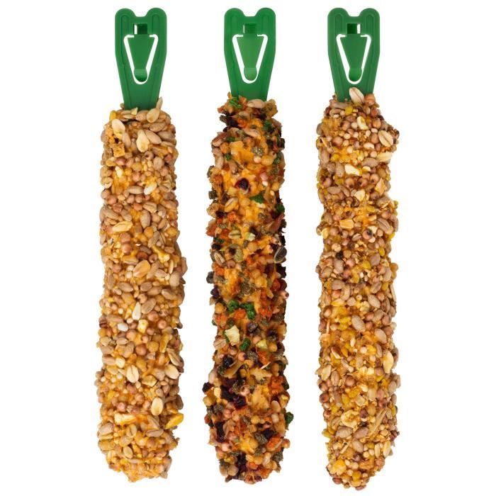 VITAKRAFT Kräcker Trio-Mix Treats for Guinea Pigs Honey Spelt, Beetroot, Lemon Orange - Pack of 10 x 3