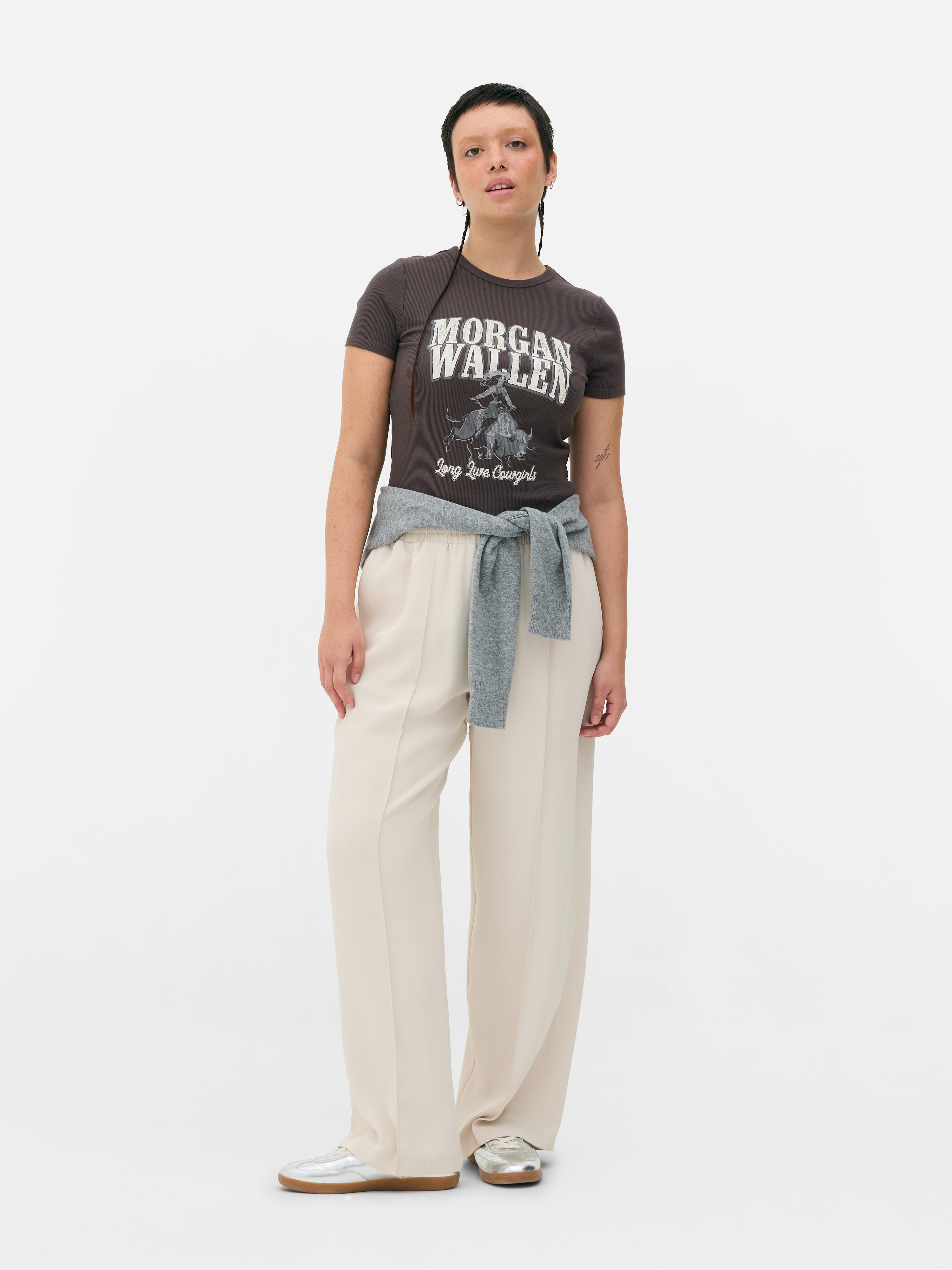 Tricou pentru bebeluși Morgan Wallen Un tricou pentru bebeluși cu guler rotund și mâneci scurte pentru fanii Morgan Wallen