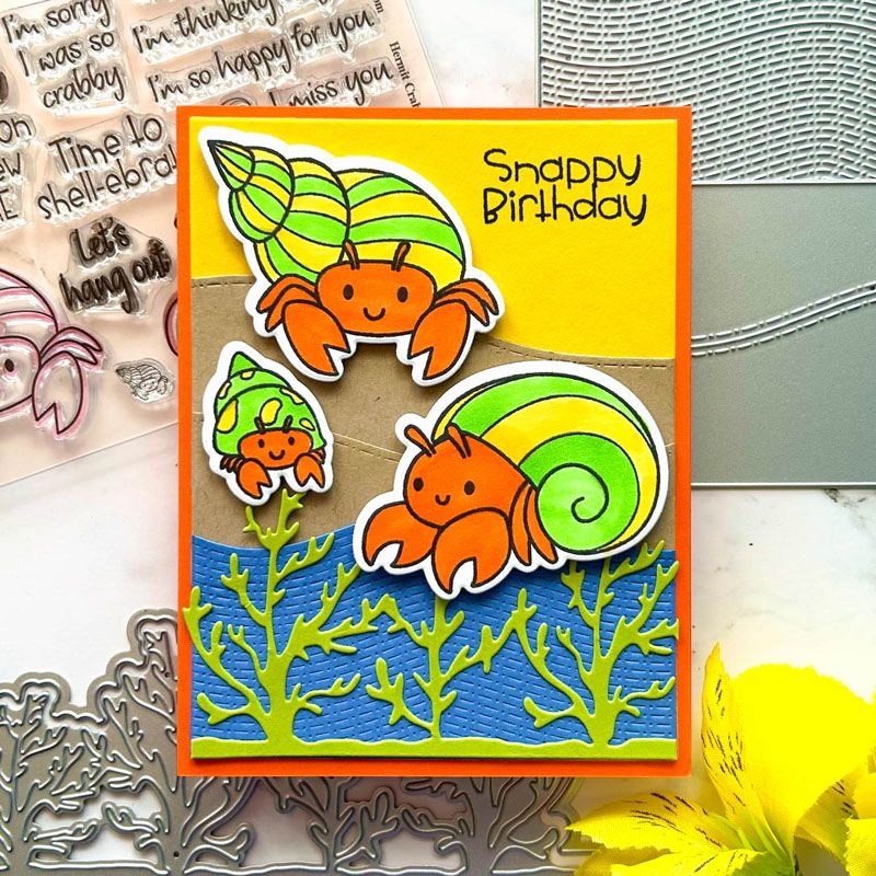 Hermit Crabs Clear Stamp Set