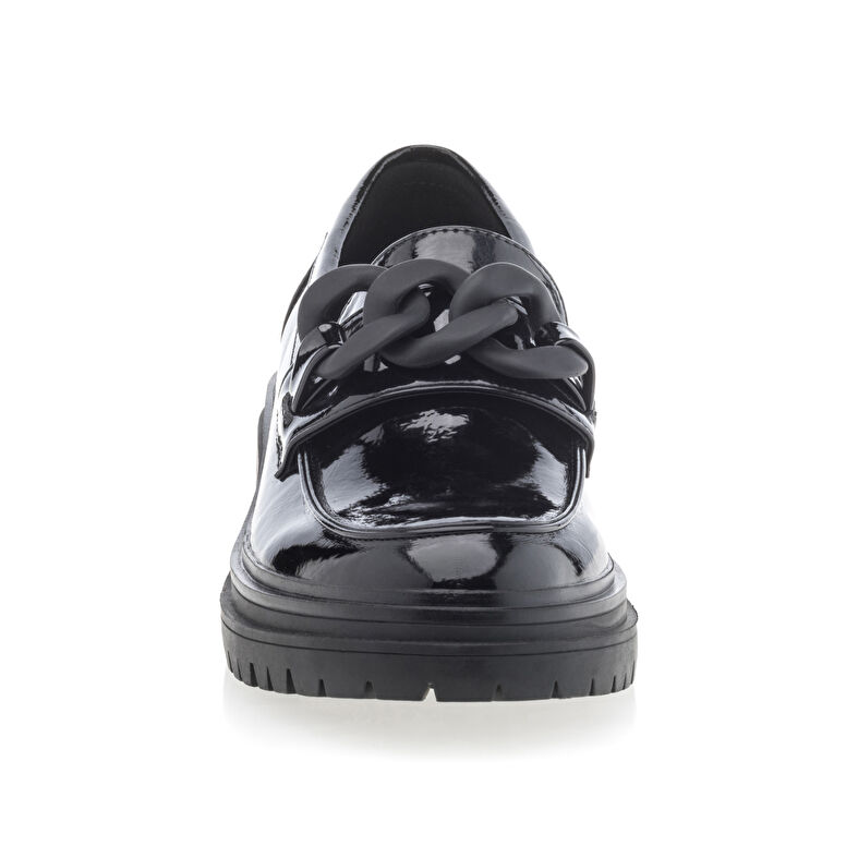 Svarta loafers/båtskor för kvinnor