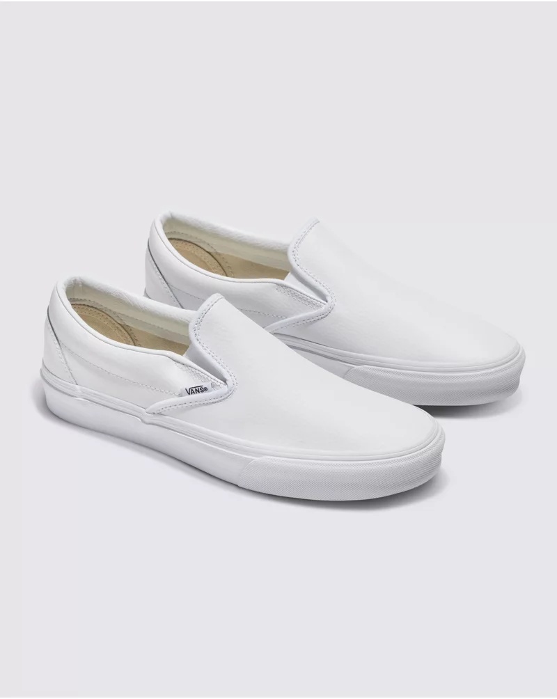 Customs Elevated True White Leather Slip-On Shoe
