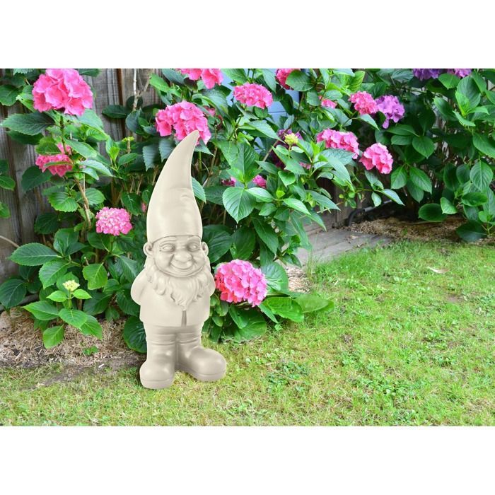 Resin garden gnome 60cm - ecru - Orium