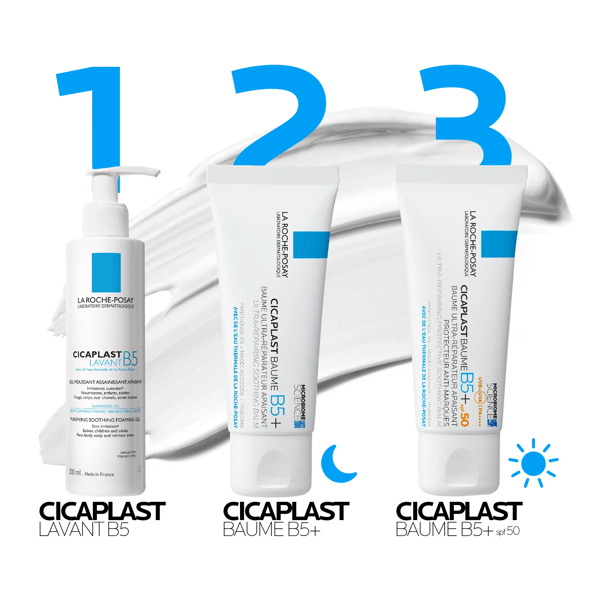 Cicaplast Cicaplast Baume B5+ SPF50 - Crema viso giorno lenitiva, Trattamenti Protettivi, Crema Corpo