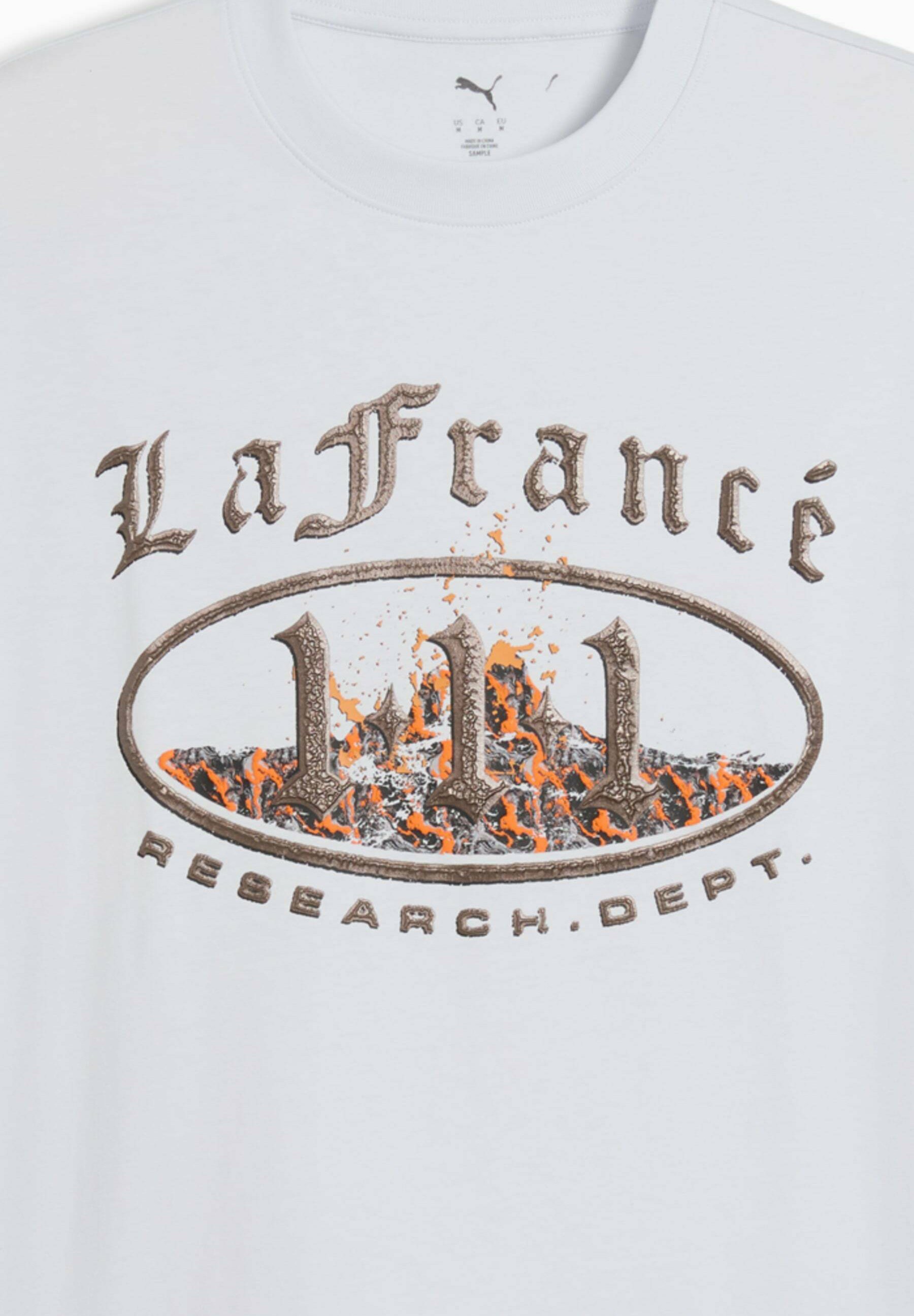 Puma LAFRANCÉ HEEM - T-shirt met print - zilvermist