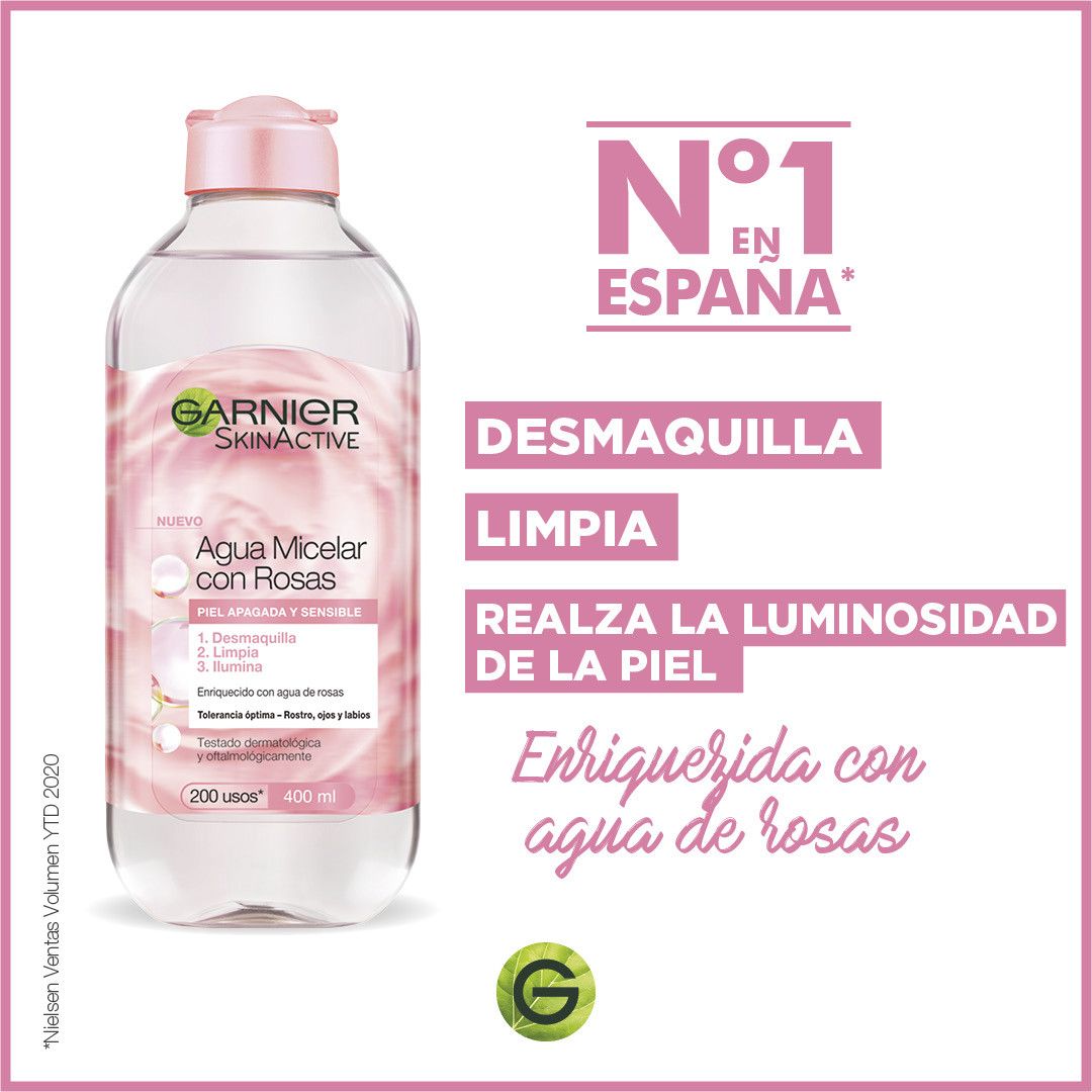 Micelárna voda s aktívnou sérumou Skin Active čistí a rozjasňuje Micelárne vody