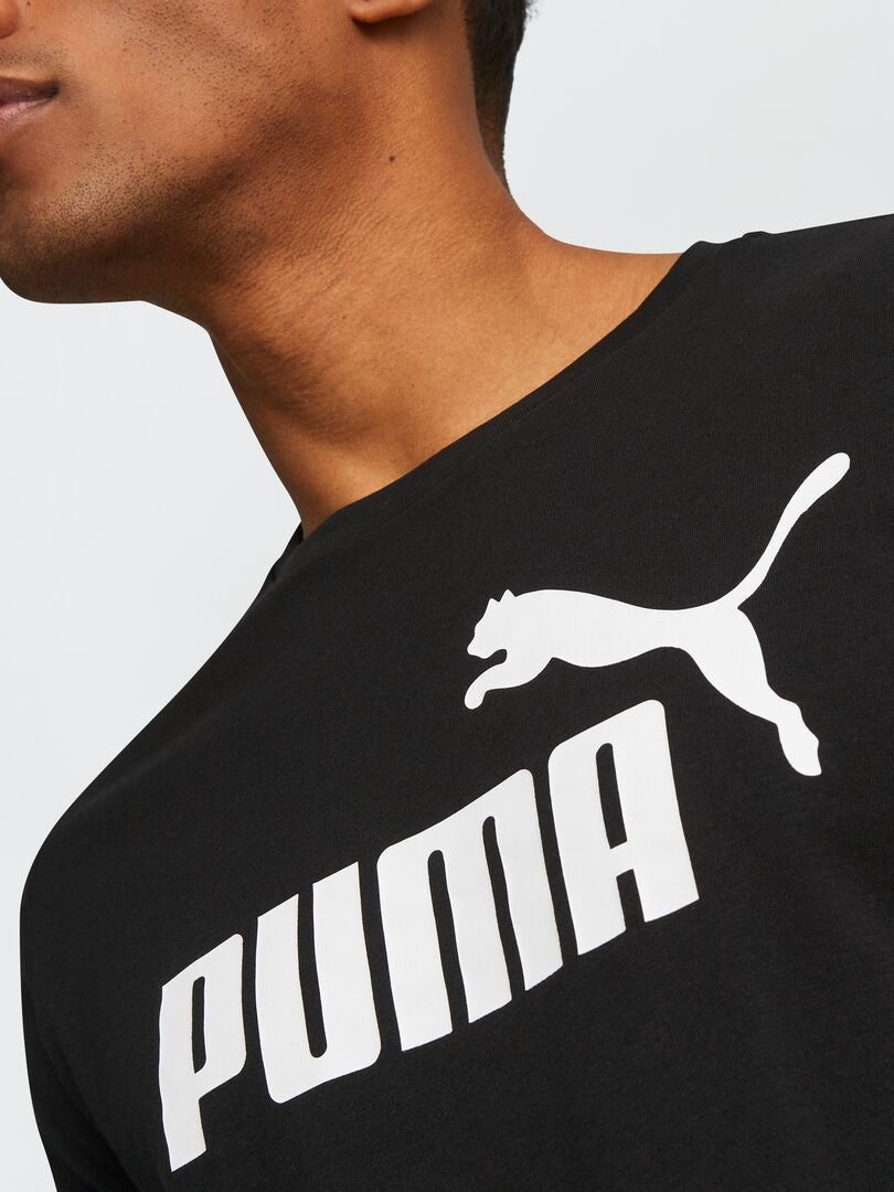 'Puma' T-shirt - ZWART