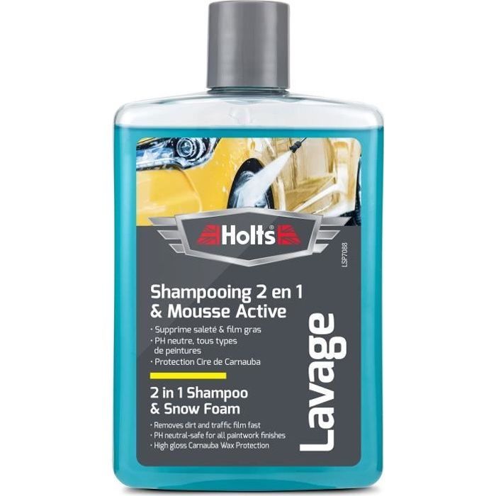 HOLTS Super Foaming Shampoo + Carnauba Wax - 475 ml