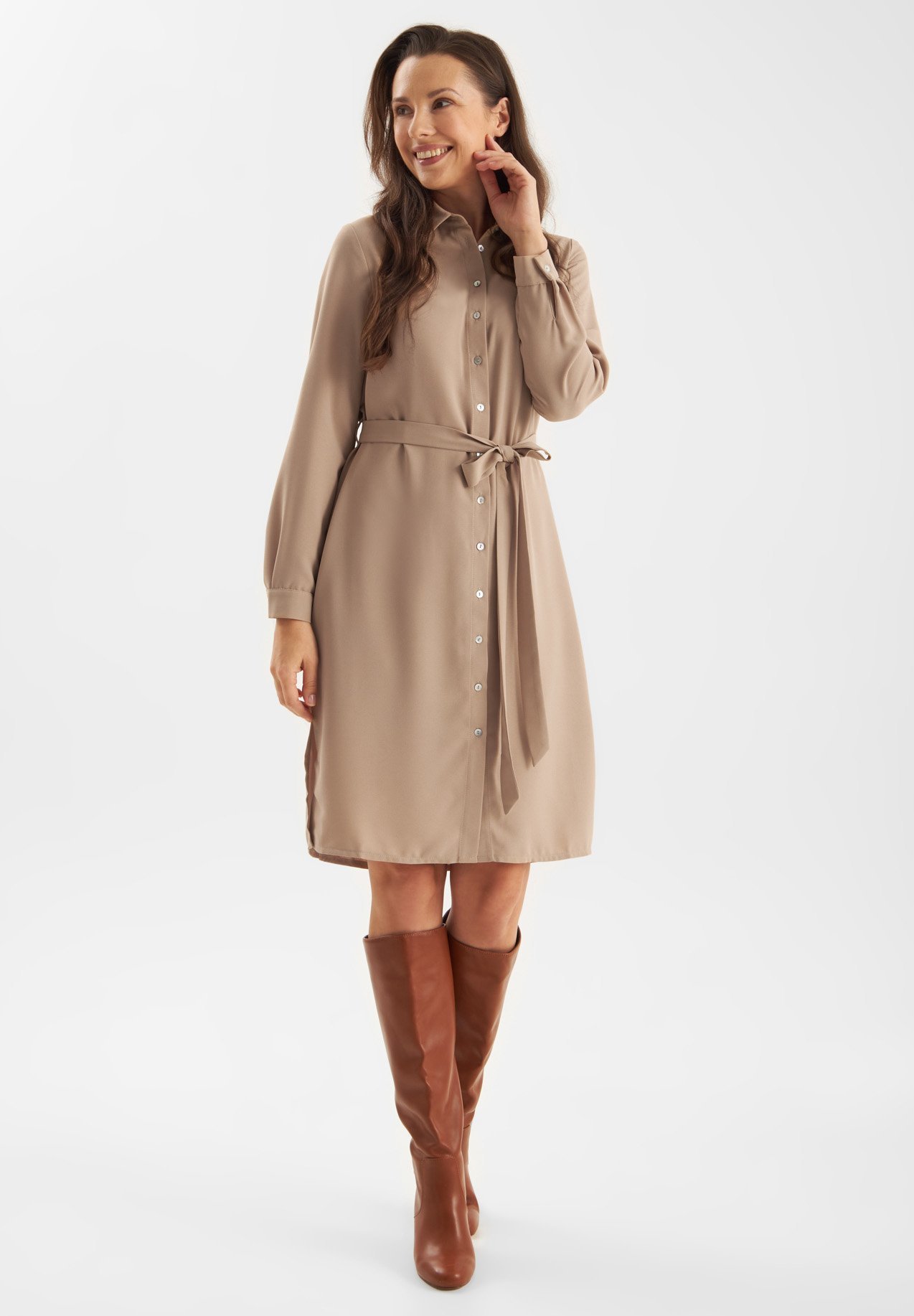 Jascha Stockholm JOPLIN - Abito a camicia - tortora