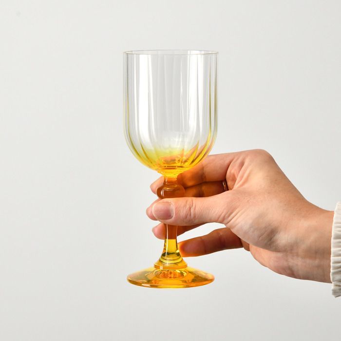 KROSNO Bubble Jaunes verres à vin, Lot de 2, 300 ml