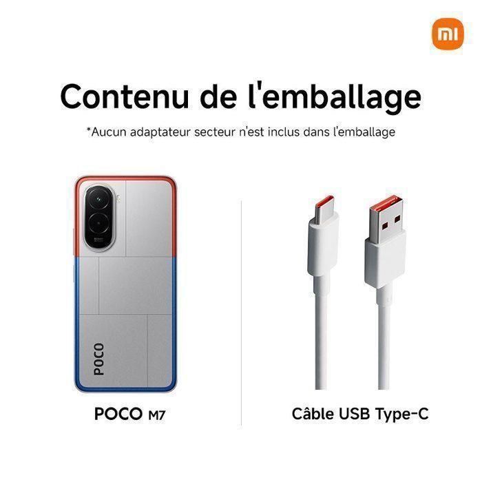 Smartphone - XIAOMI - POCO M7 Go - 6 GB RAM - 128 GB - 7000 mAh - Preto
