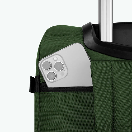 Cabaia Kleiner Coromandel-Weichschalenkoffer mit 2 Rollen, khaki
