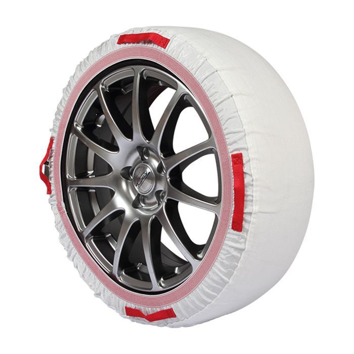 Calze da neve PRIME SOCK - in pile - taglia 53 - bianche - per auto - manuali