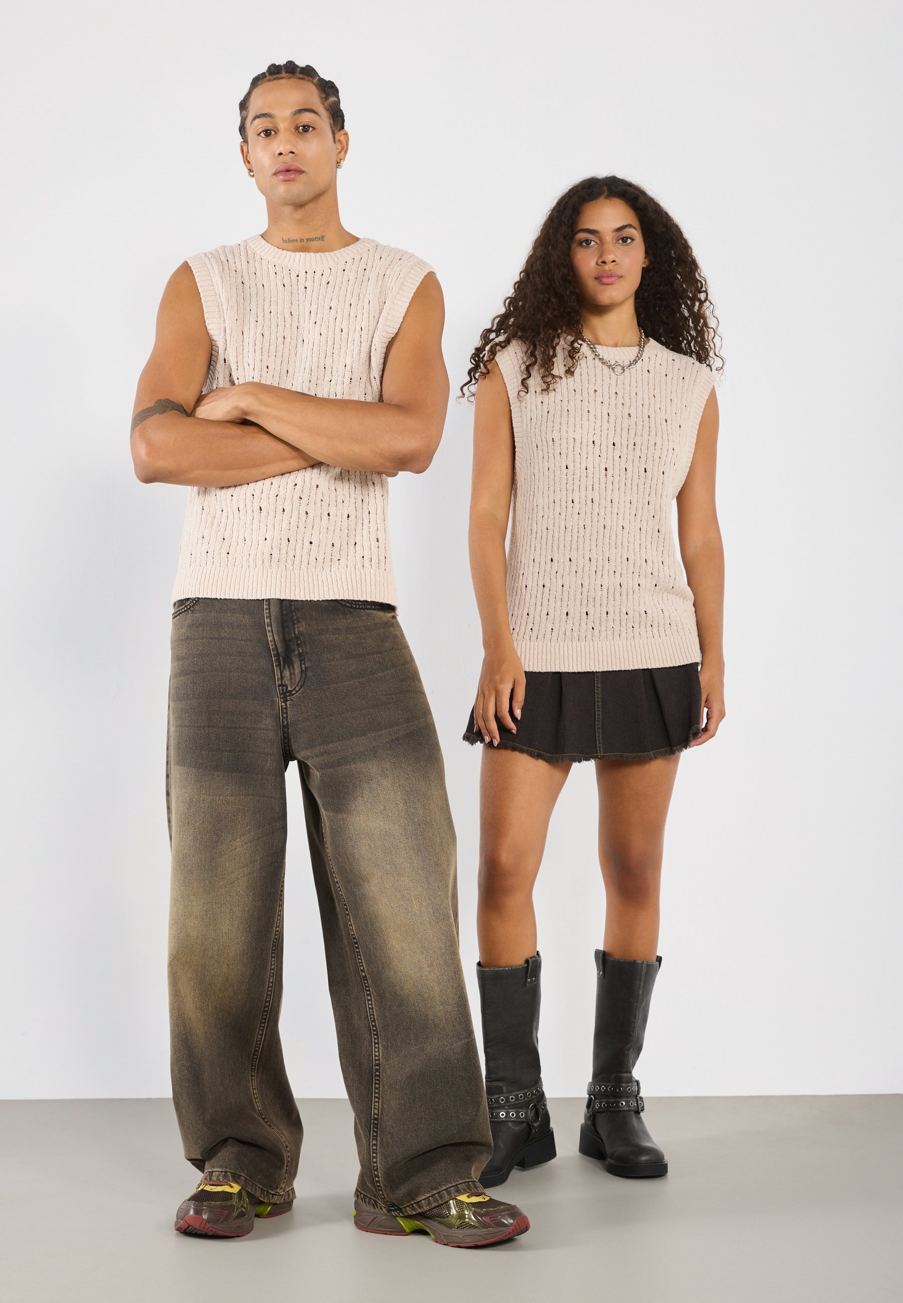 YOURTURN UNISEX - Trui - taupe