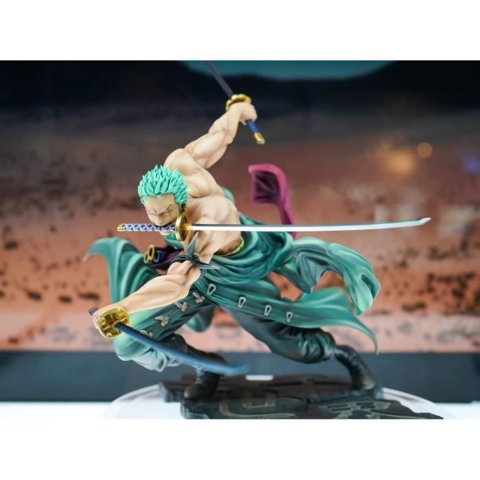 One Piece Zoro beeldjescollectie 3000 stuks - Japans PVC speelgoed 21 cm - Gemengd groen