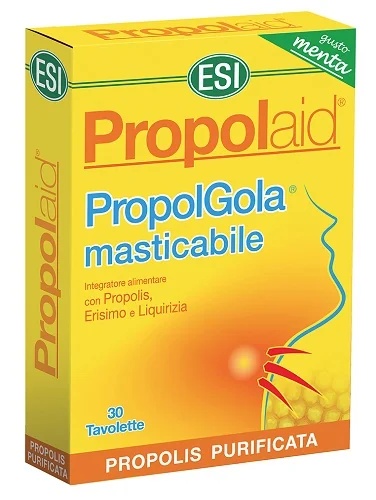 ESI Esi Propolaid voedingssupplement voor keelpijn, 30 tabletten met muntsmaak.