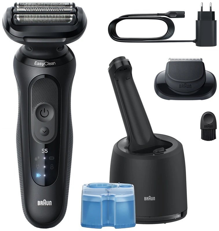 Braun Series 5 52-N7200cc elektriskais skuveklis ar tīrīšanas un uzlādes staciju