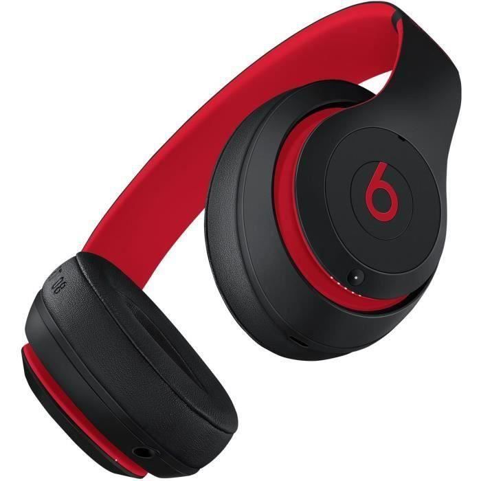 Beats Studio3 Kabelloser Over-Ear-Kopfhörer – The Beats Decade Collection – Defiant Schwarz-Rot – Generalüberholt – Hervorragender Zustand